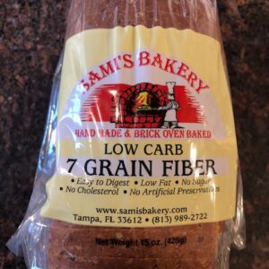 Sami's Lo carb 7 Grain fiber Bread only 2g net carbs Keto