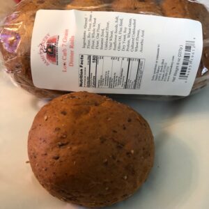 Sami's Lo carb 7 Grain Dinner Rolls only 4g net carbs Keto 4/pack