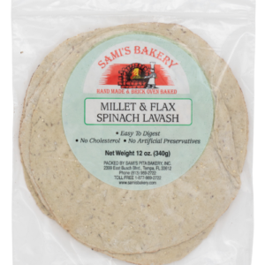 Millet and Flax Spinach Lavash