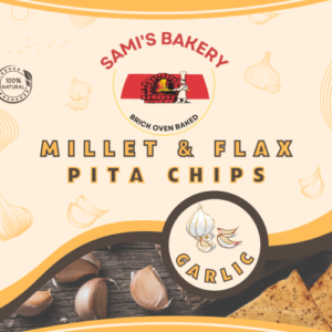 Millet and Flax Garlic Chips