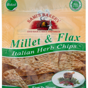 Millet and Flax Italian Herb Chips