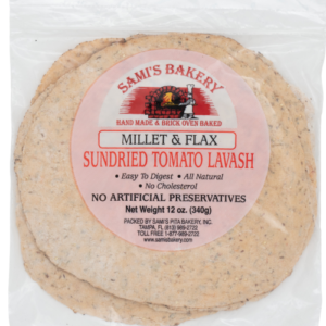 Millet and Flax Sundried Tomato Lavash